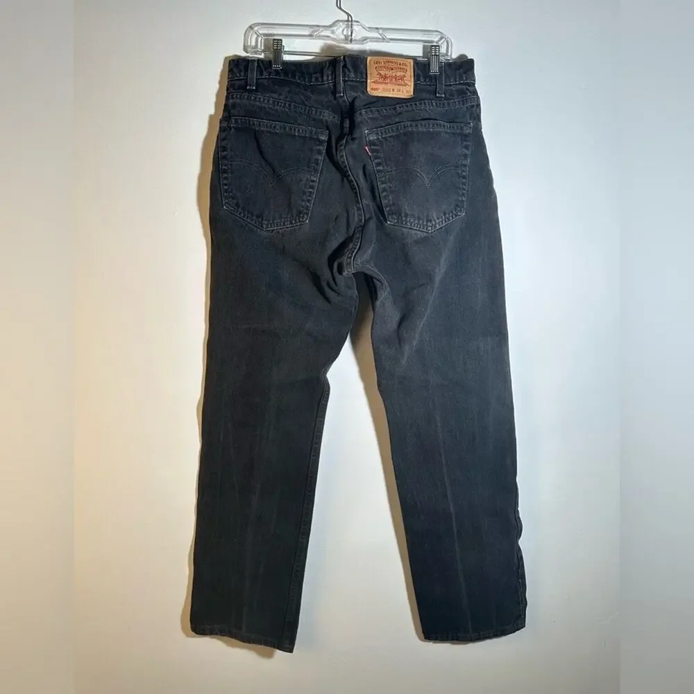Vintage 505 Levi’s Men's Black Jeans